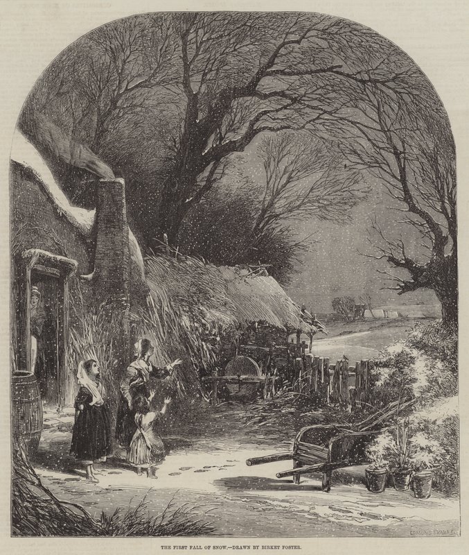 Pierwsze opady śniegu autorstwa Myles Birket Foster