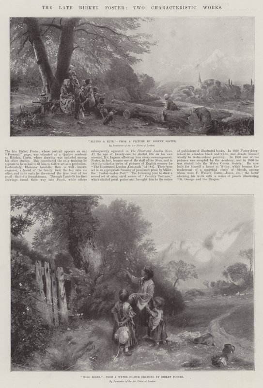 Późny Birket Foster, Dwie charakterystyczne prace autorstwa Myles Birket Foster