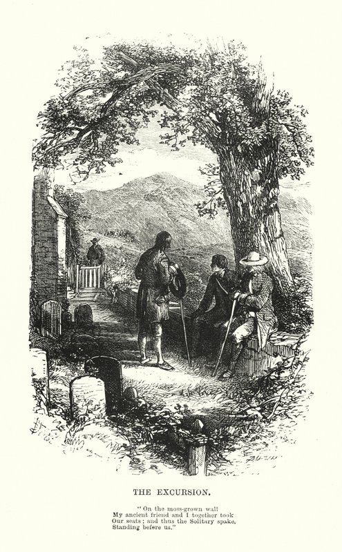William Wordsworth: Wycieczka (Grawerowanie) autorstwa Myles Birket (after) Foster