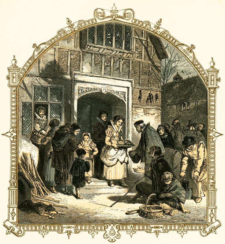 Dobroczynność na Boże Narodzenie autorstwa Myles Birket Foster