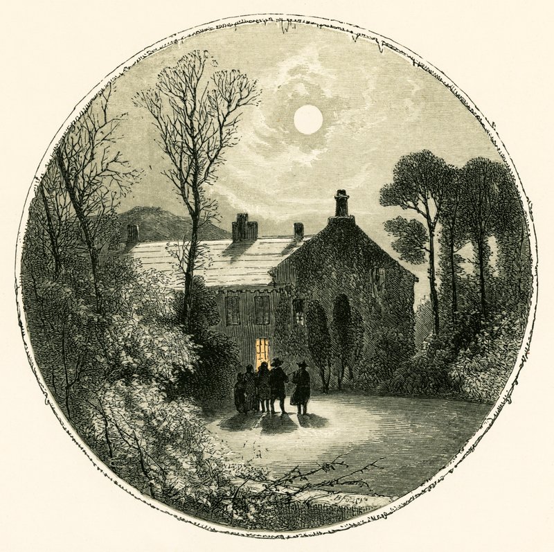 Świąteczna minstrela autorstwa Myles Birket Foster