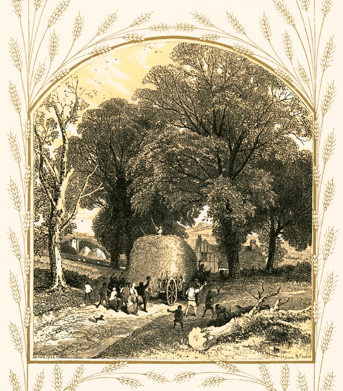 Haywain autorstwa Myles Birket Foster
