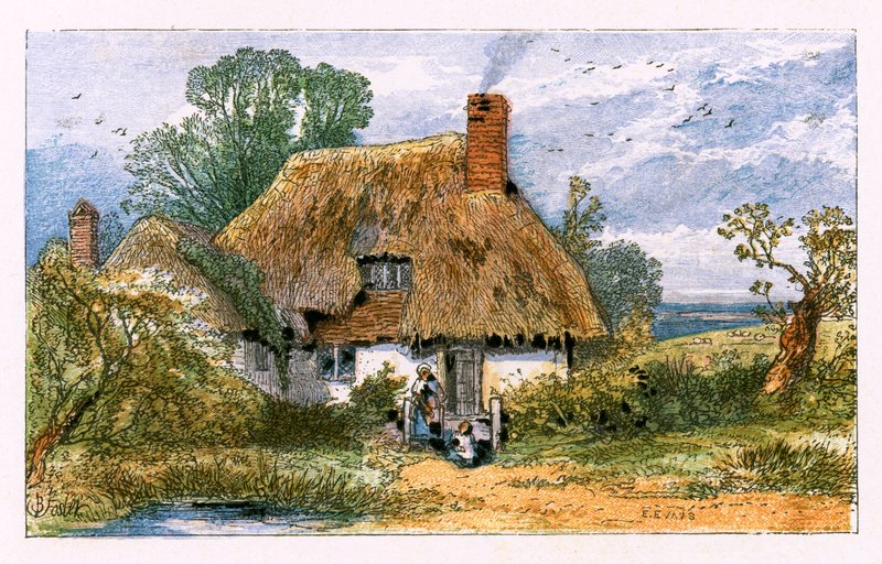 د صحرا کلي پولي لپاره مثال autorstwa Myles Birket Foster