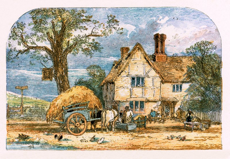 Ilustracja do „Opuszczonej wioski” autorstwa Myles Birket Foster