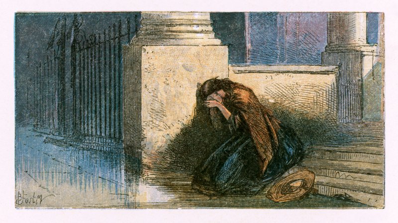 Ilustracja do „Opuszczonej wioski” autorstwa Myles Birket Foster