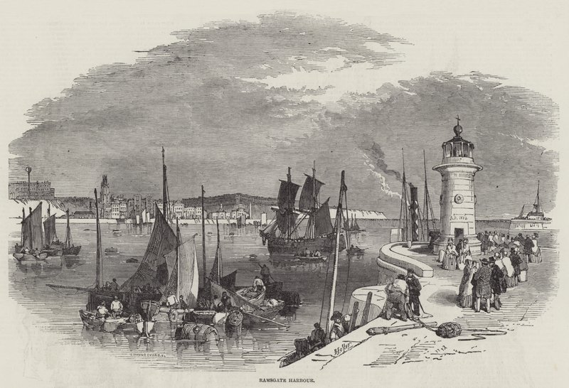 Port Ramsgate autorstwa Myles Birket Foster