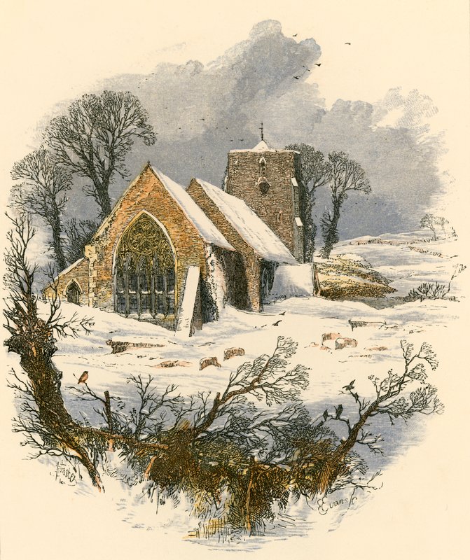 Zimowy szabatowy spacer autorstwa Myles Birket Foster