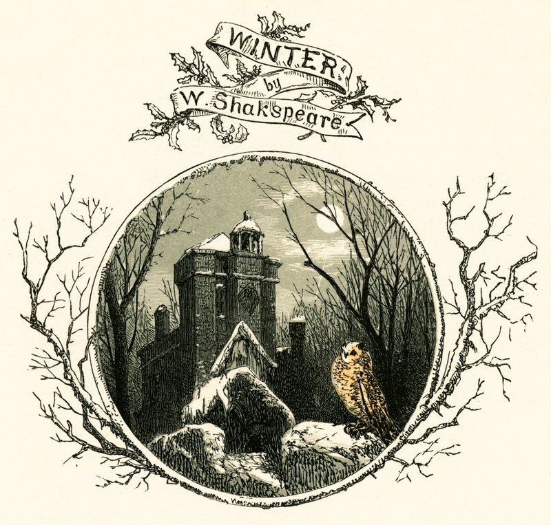 Zima według Williama Szekspira autorstwa Myles Birket Foster