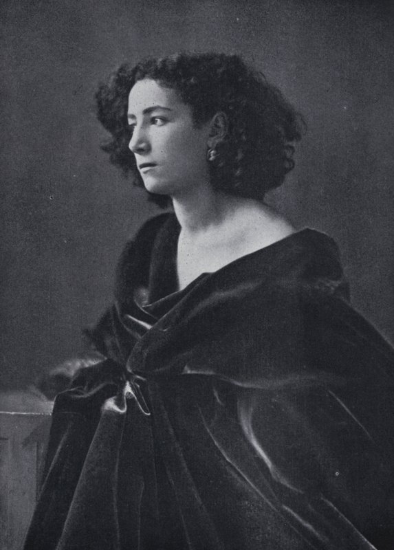 Aktorka Sarah Bernhardt autorstwa Nadar