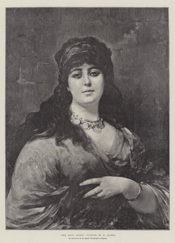 Cygańska królowa autorstwa Nathaniel Sichel