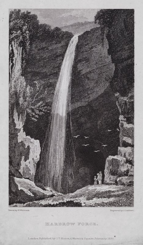 Hardrow Force (grawerowanie) autorstwa Nathaniel (after) Whittock