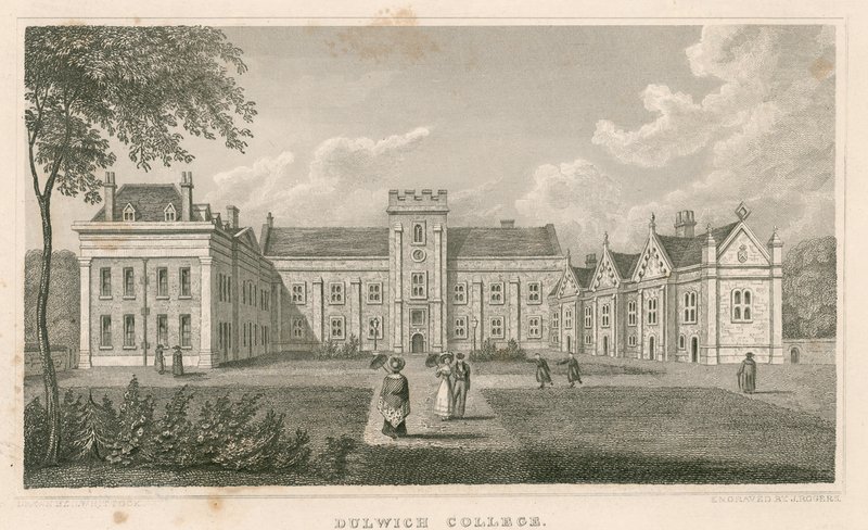 Dulwich College, Londyn autorstwa Nathaniel Whittock