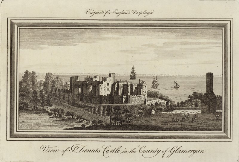 Zamek św. Donata autorstwa Nathaniel and Samuel Buck
