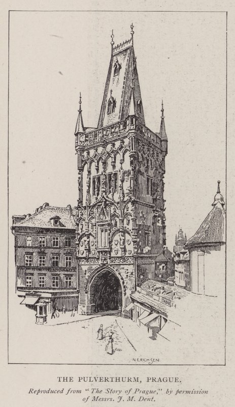 Pulverthurm, Praga autorstwa Nelly Erichsen