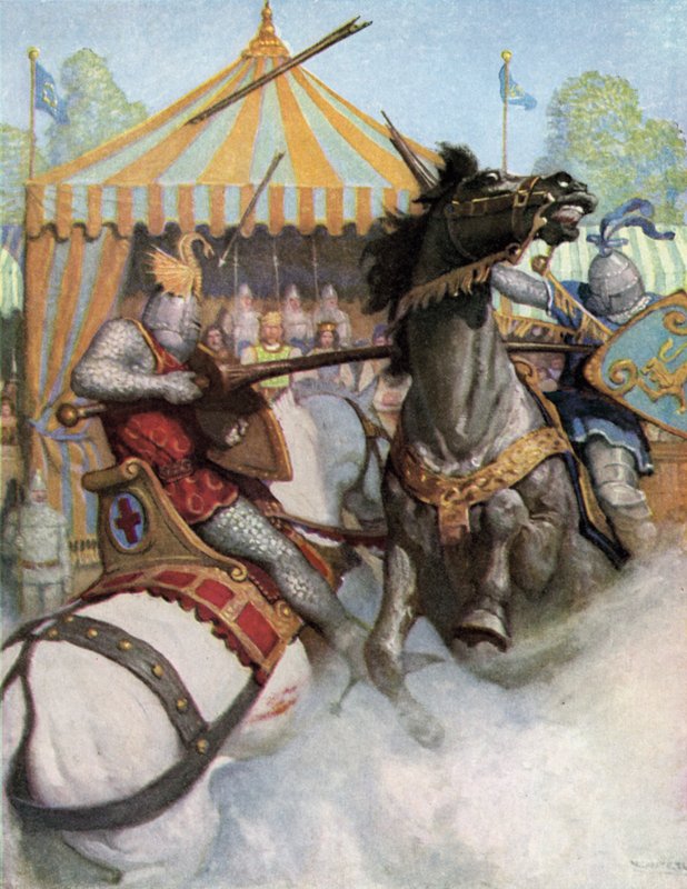Turniej w czasach króla Artura autorstwa Newell Convers Wyeth