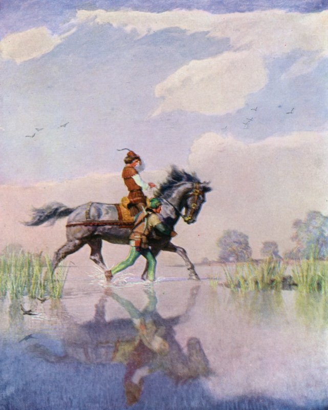 Ilustracja do Czarnej strzały autorstwa Roberta Louisa Stevensona autorstwa Newell Convers Wyeth