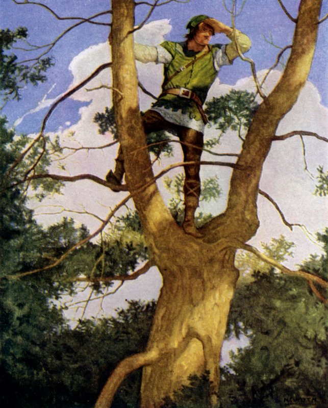 Ilustracja do Czarnej strzały autorstwa Roberta Louisa Stevensona autorstwa Newell Convers Wyeth