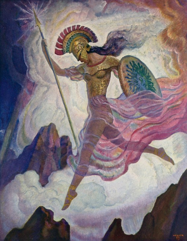 Odyseja: Atena autorstwa Newell Convers Wyeth