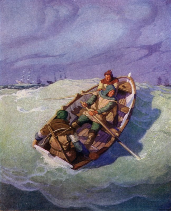 Ilustracja do Czarnej strzały autorstwa Roberta Louisa Stevensona autorstwa Newell Convers Wyeth