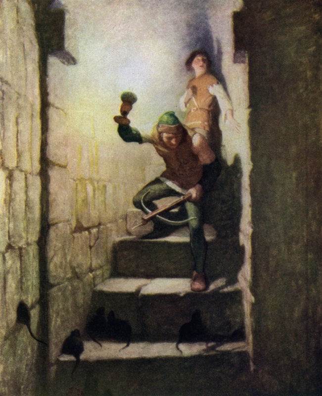 Ilustracja do Czarnej strzały autorstwa Roberta Louisa Stevensona autorstwa Newell Convers Wyeth