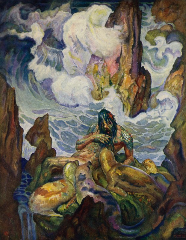 Odyseja: Proteusz, starzec morza autorstwa Newell Convers Wyeth