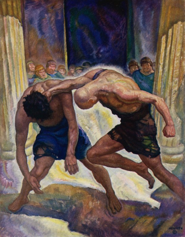 Odyseja: Żebracy walczą autorstwa Newell Convers Wyeth