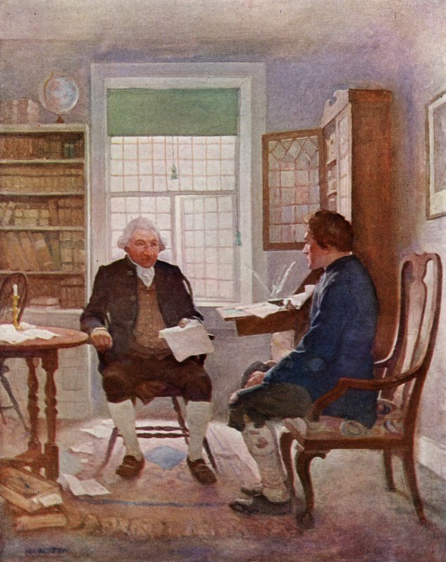 Ilustracja do filmu Porwana przez Roberta Louisa Stevensona (kolor lito) autorstwa Newell Convers (after) Wyeth