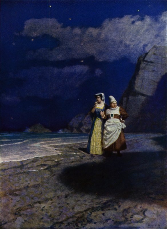 Ilustracja do Westward Ho! Charles Kingsley (kolor lito) autorstwa Newell Convers (after) Wyeth