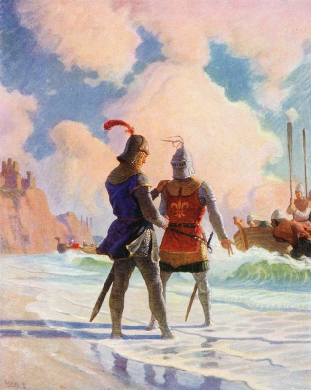 Bruce na plaży? autorstwa Newell Convers Wyeth