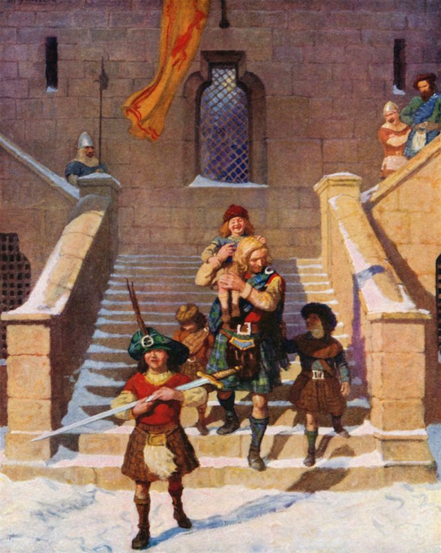 Wallace i dzieci autorstwa Newell Convers Wyeth
