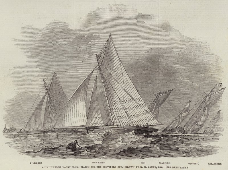 Royal Thames Yacht Club, Mecz o Puchar Belvidere autorstwa Nicholas Matthews Condy
