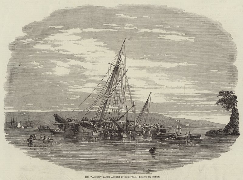 Alarm Yacht Ashore w Barnpool autorstwa Nicholas Matthews Condy