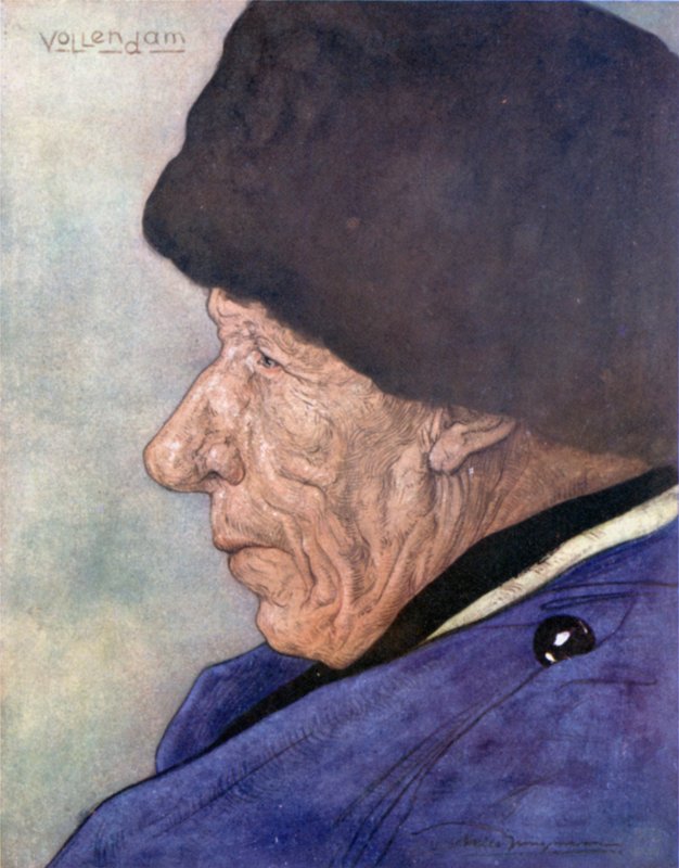 Głowa mężczyzny, Volendam autorstwa Nico Jungman