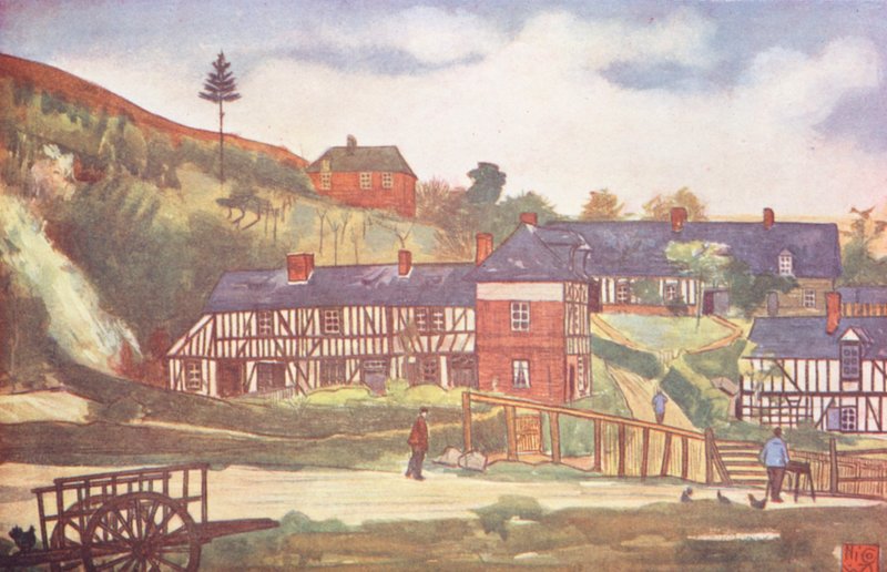 W pobliżu Pont-Audemer (kolorowa litografia) autorstwa Nico Jungmann