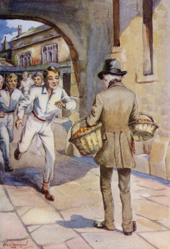 Ilustracja do Szkoły Toma Browna autorstwa Thomasa Hughes autorstwa Nicol Laidlaw