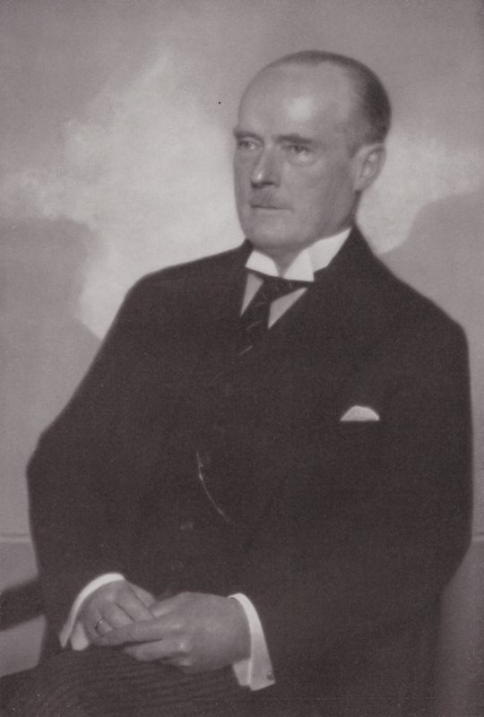 Gustav Krupp von Bohlen und Halbach, niemiecki urzędnik i przedsiębiorca (zdjęcie czarno-białe) autorstwa Nicola Perscheid