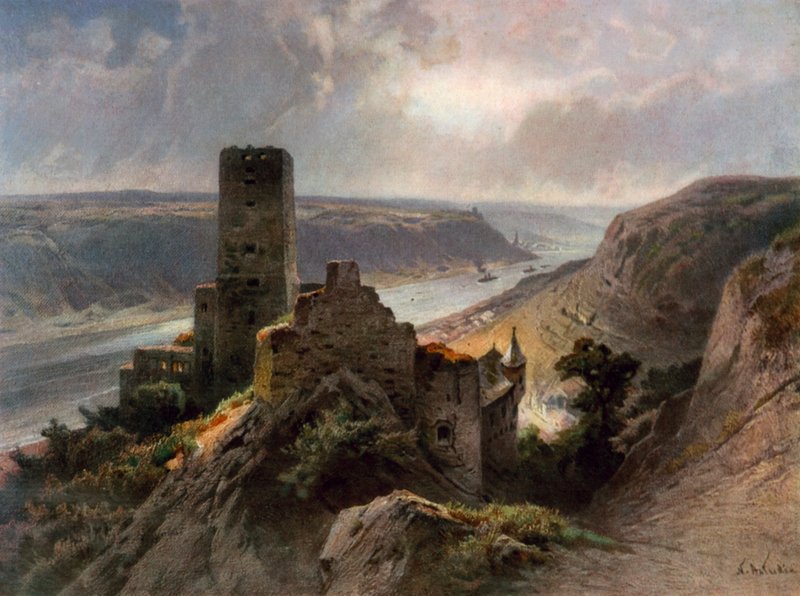 Zamek Gutenfels autorstwa Nicolai Astudin