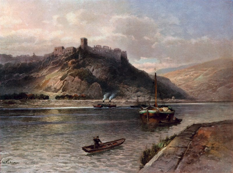 Ruiny Rheinfels autorstwa Nicolai Astudin