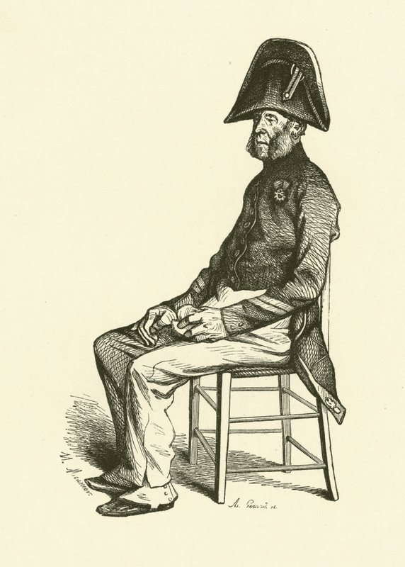 Emeryt (grafika) autorstwa Nicolas Toussaint (after) Charlet