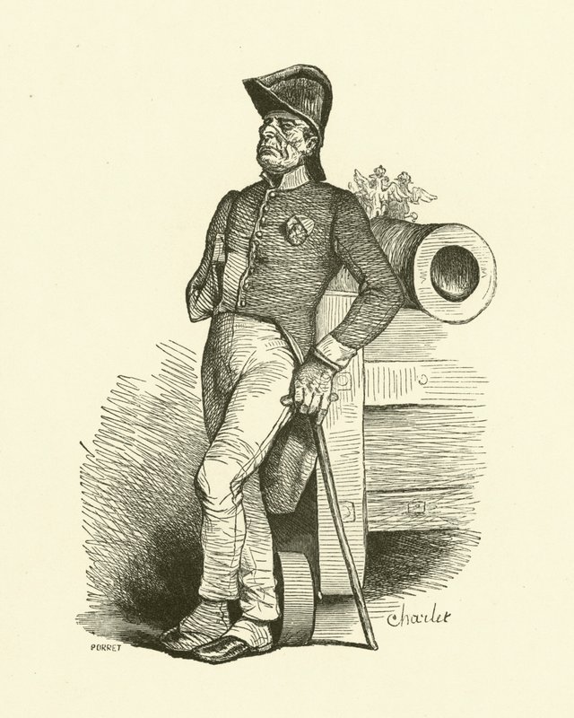 Emeryt (grafika) autorstwa Nicolas Toussaint (after) Charlet