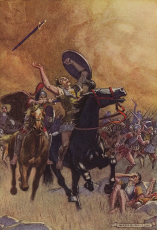 Śmierć Sekstusa (kolor lito) autorstwa Norman Ault