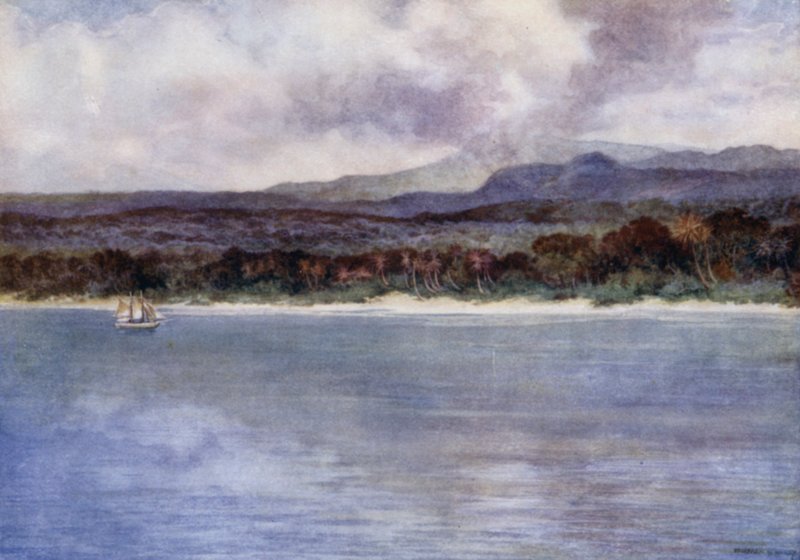Mount Marion, aktywny wulkan, wyspa Ambryn, Nowe Hebrydy (kolor lito) autorstwa Norman Hardy