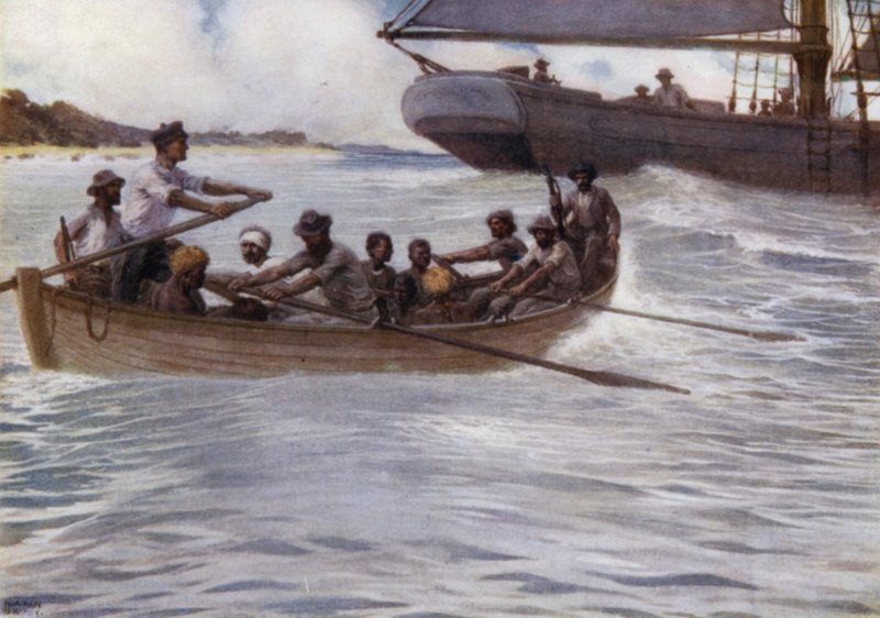 „Kosy” na Wyspach Salomona (kolor lito) autorstwa Norman Hardy