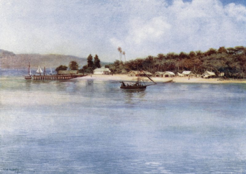 Wyspa Samari, Nowa Gwinea Brytyjska (kolor lito) autorstwa Norman Hardy