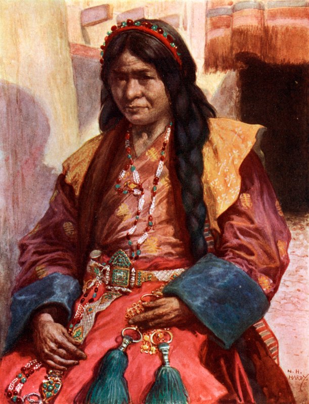 Kobieta z Lhasy, Tybet autorstwa Norman Hardy