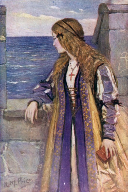 Klara na blankach Tantallon (kolor lito) autorstwa Norman Mills (after) Price