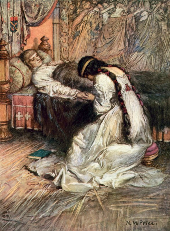 Tennyson, Księżniczka (kolor lito) autorstwa Norman Mills (after) Price