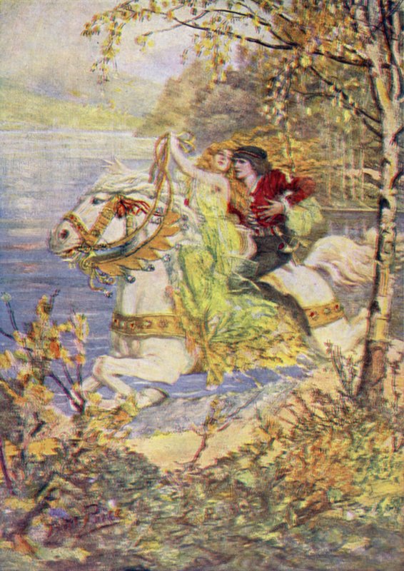 True Thomas and the Fair Queen (kolor lito) autorstwa Norman Mills (after) Price