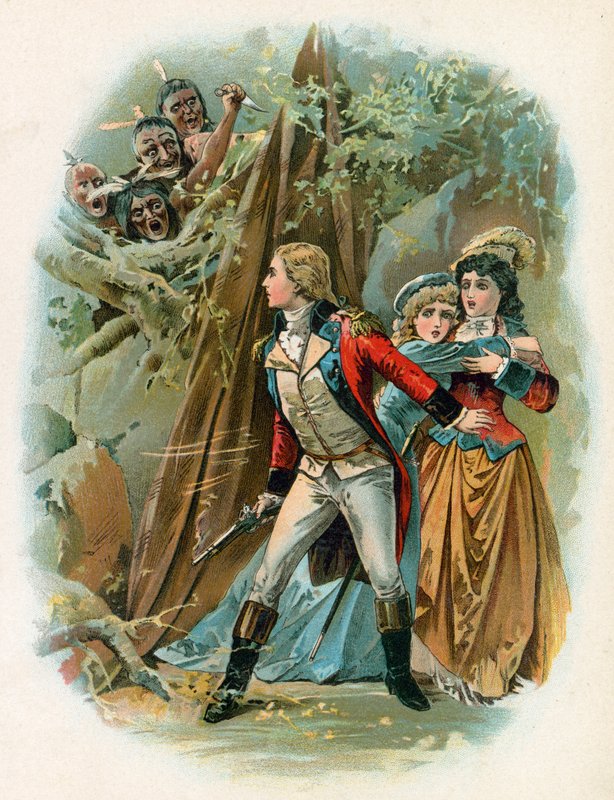 Ilustracja do filmu Ostatni Mohikanin autorstwa North American