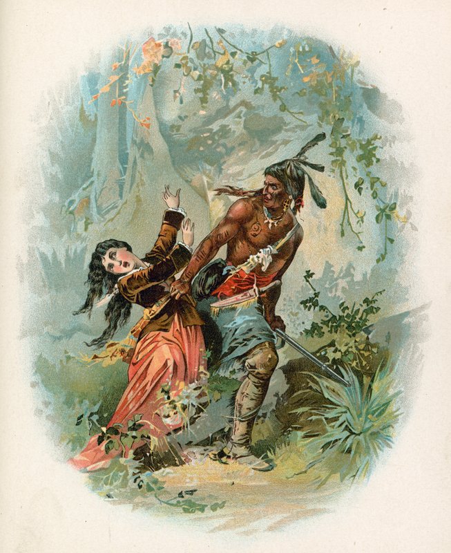 Ilustracja do Ostatniego Mohikanina autorstwa North American